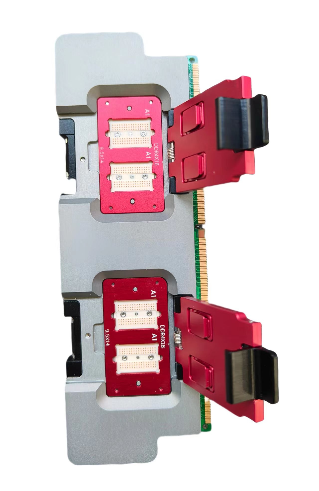 DDR4-16位內(nèi)存條測(cè)試座，導(dǎo)電膠結(jié)構(gòu)